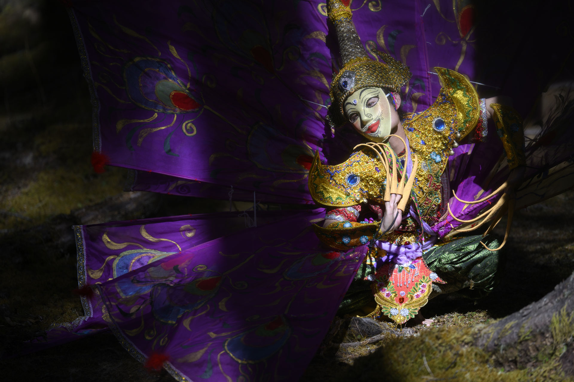 Nikon Z 70-200mm f/2.8 VR S II image gallery: Traditional Kinnara dance in China, in. a woodland