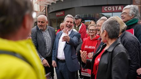 Keir Starmer on the campaign trail in Workington ahead of local elections