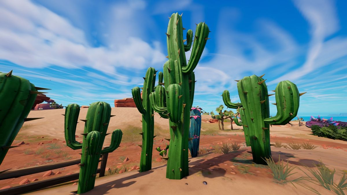 Where to destroy different types of cactus plants in Fortnite