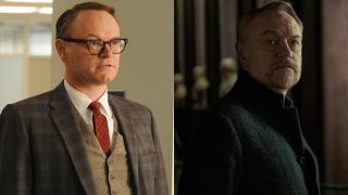 Jared Harris, pictured in Mad Men and Foundation, side by side.