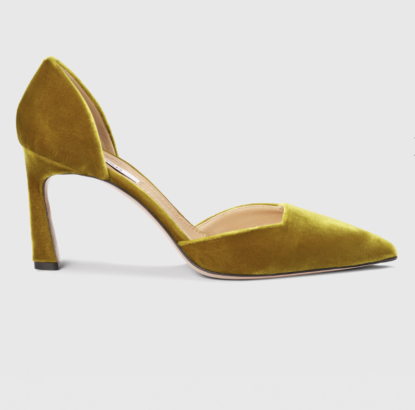 Treviso 80 Heel Rich Ochre Velvet