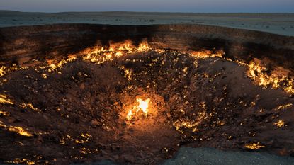 The 70m-wide ‘Gateway to Hell’ in the Karakum desert