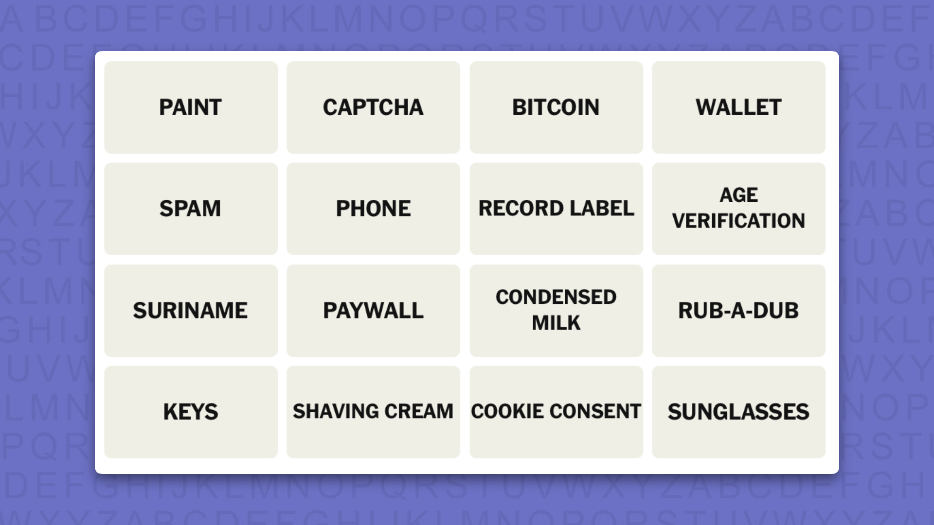 NYT Connections hints for game 1200 on a purple background