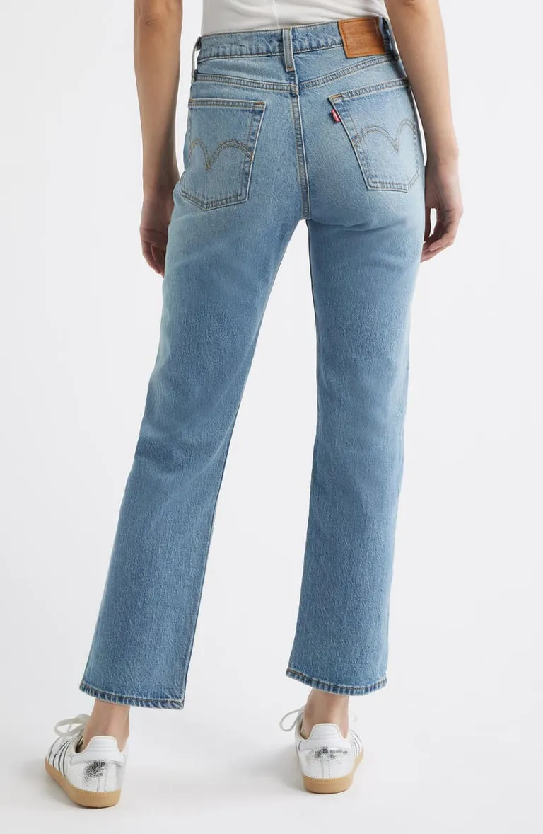 Wedgie High Waist Straight Leg Jeans