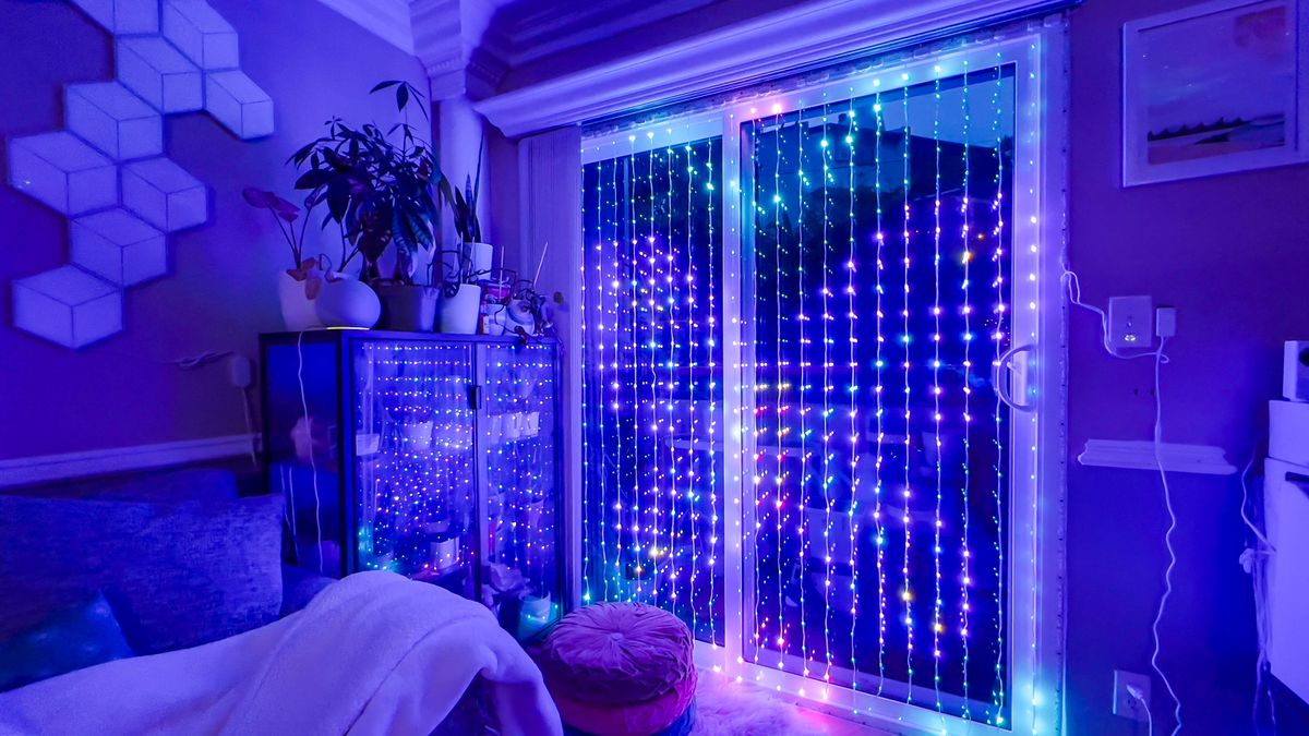 Govee Curtain Lights during author's testing