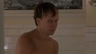 A very skinny Donnie Wahlberg with wet hair in The Sixth Sense