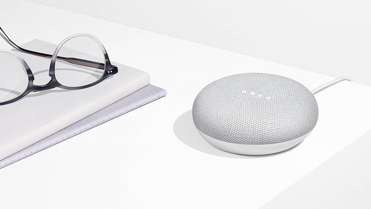 google home mini with smart assistant by John Lewis &amp; Partners