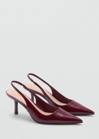 Pointed Shoes With Patent Leather Effect - Women | Mango Usa