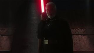 Count Dooku with lightsaber