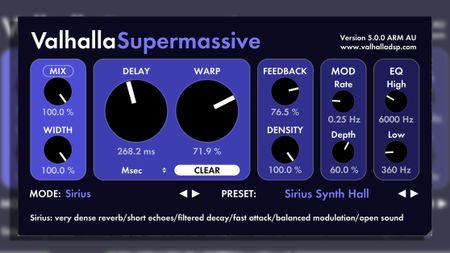 ValhallaDSP Supermassive 5.0