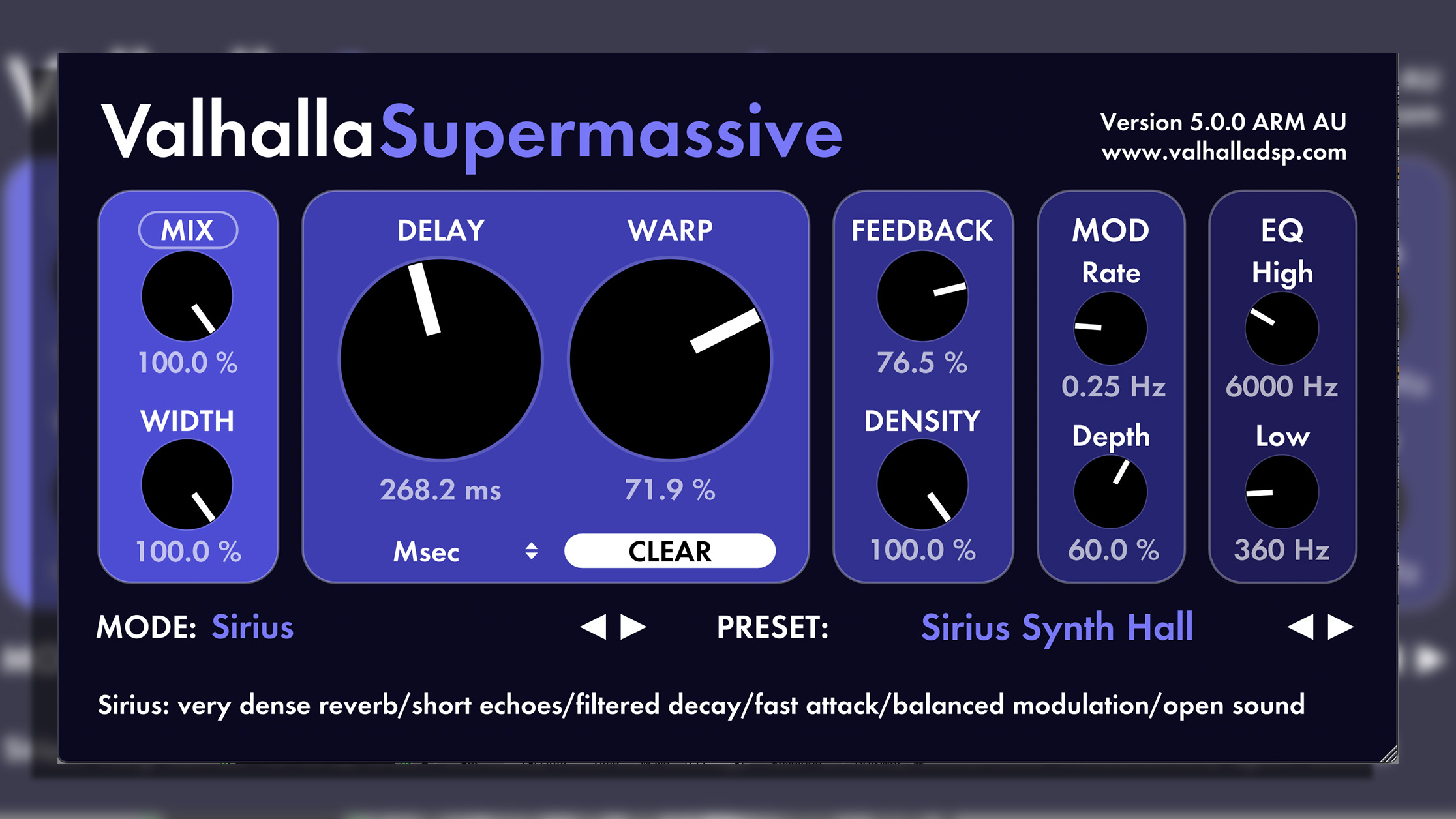 ValhallaDSP Supermassive 5.0