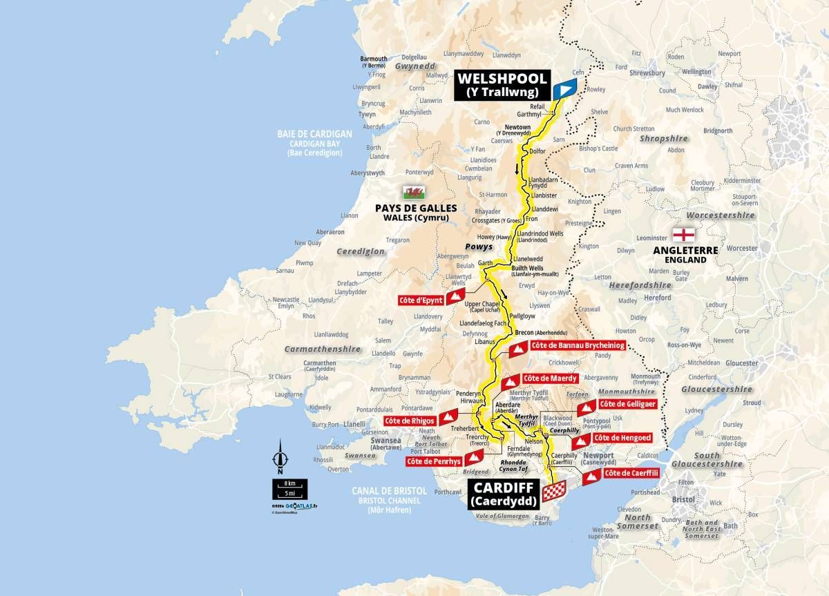 2027 Tour de France stage 3: map