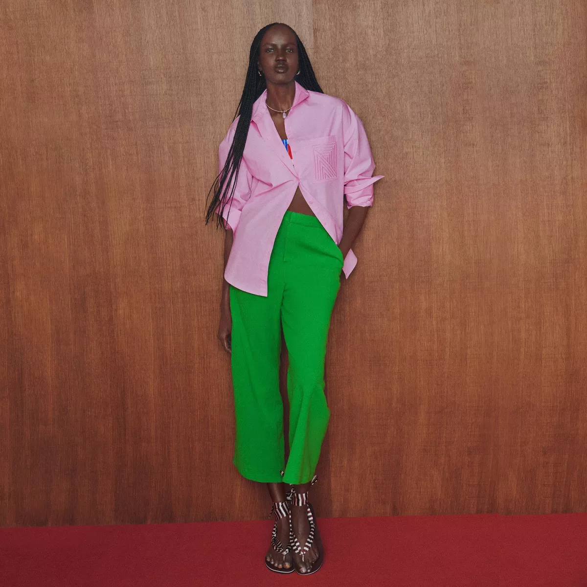 Women's Kick Flare Trousers - Rosie Assoulin X Target Green 00