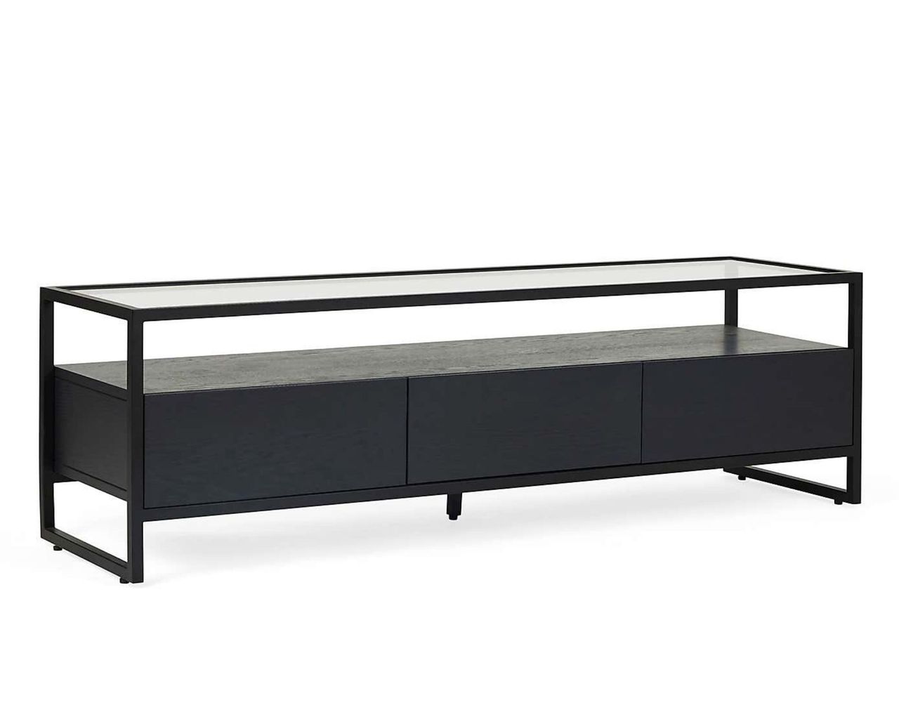 Dillon Black Extra Wide TV Stand