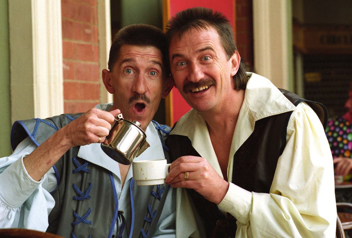 The Chuckle Brothers, Barry (L) and Paul (R)