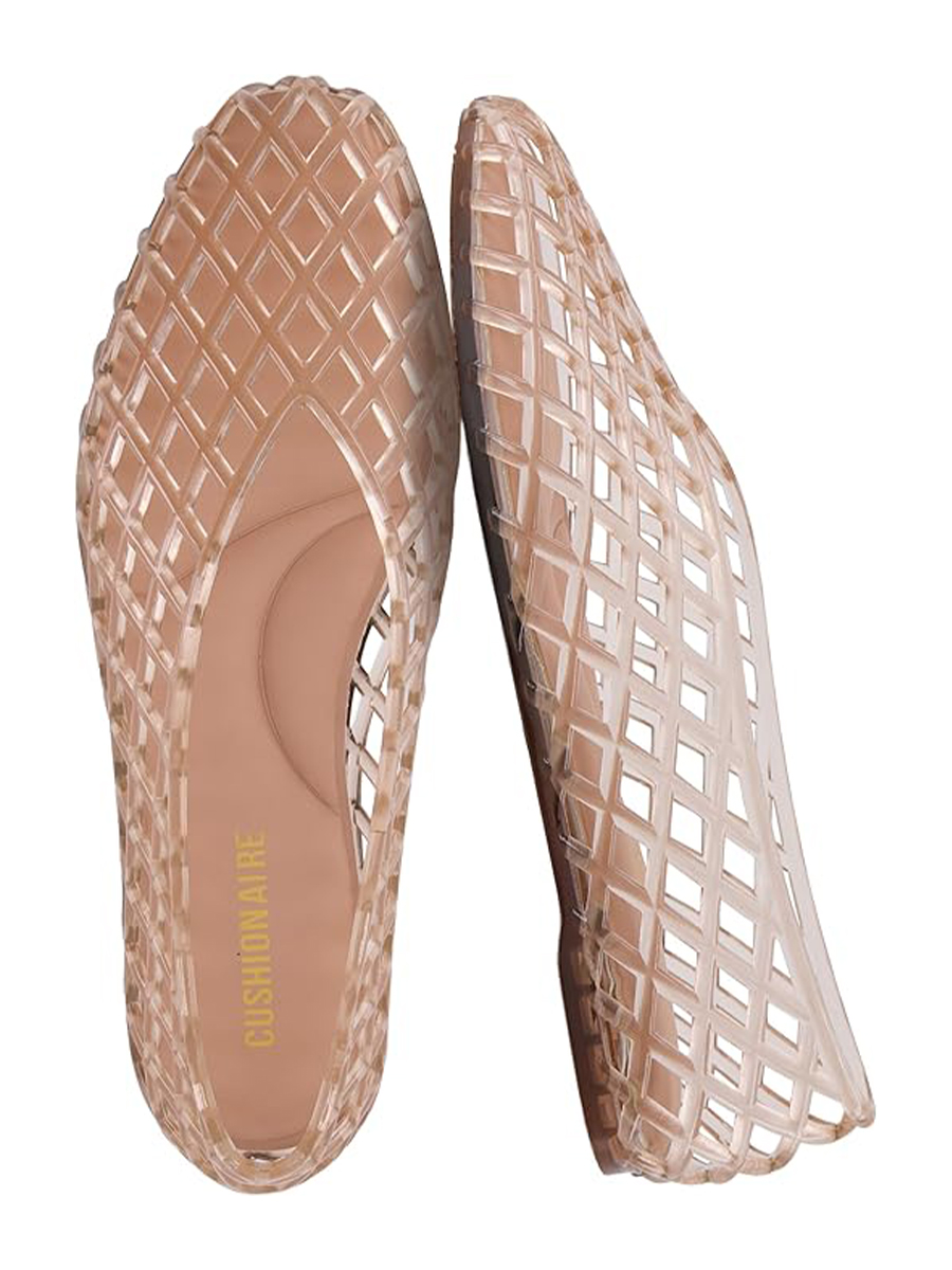 CUSHIONAIRE, Siesta Modern Lattice Ballet Flats