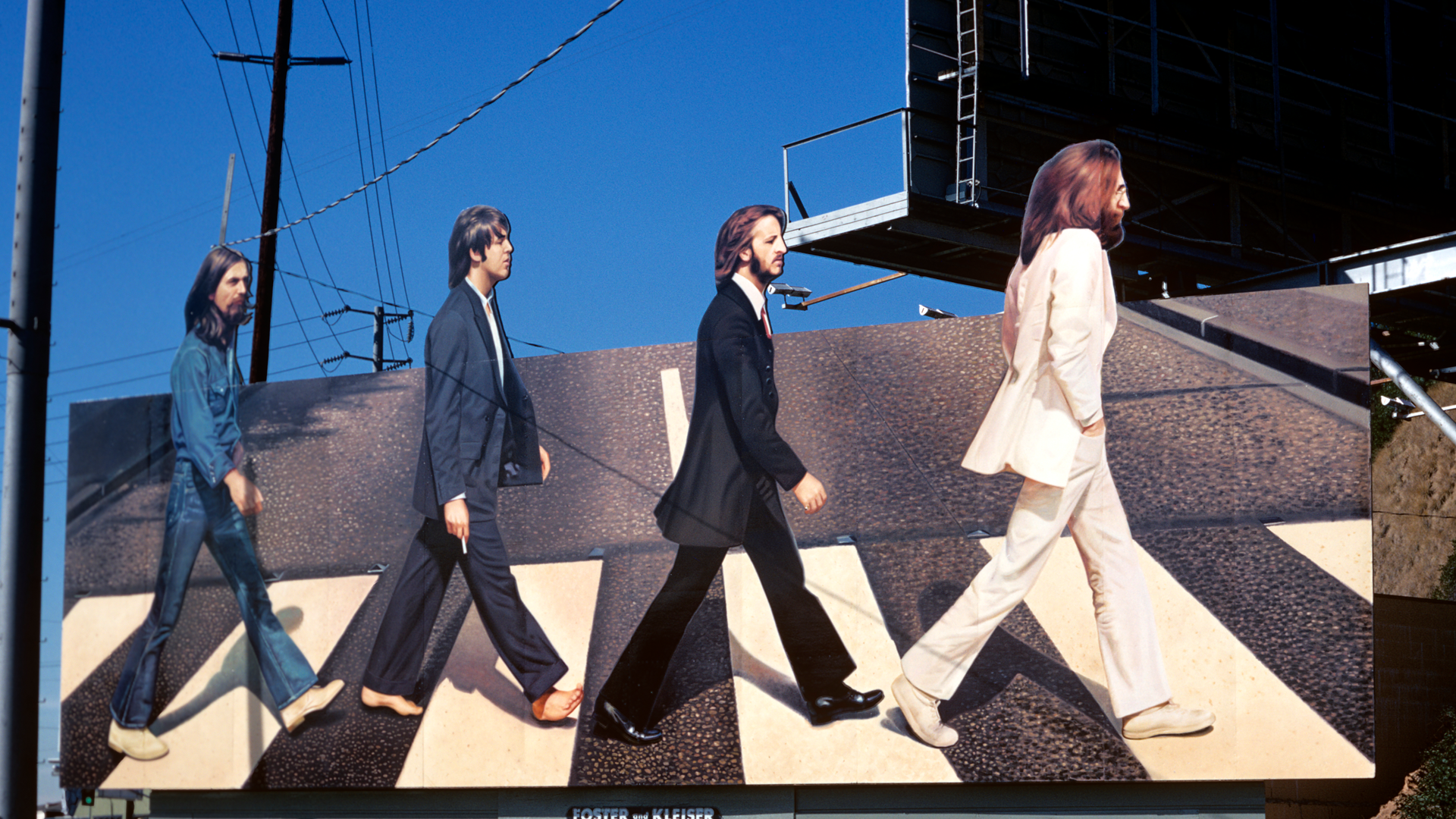 Abbey Road cover billboard