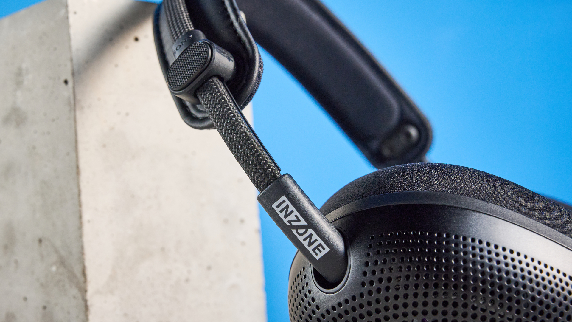 A black Sony Inzone H6 Air open-back gaming headset