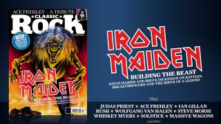 The cover of Classic Rock 347 featuring Iron Maiden's Eddie mascot