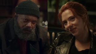 Sam Jackson's Nick Fury in Secret Invasion, Johansson in Black Widow
