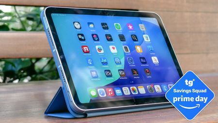 iPad mini 7 with a TG deal tag attached