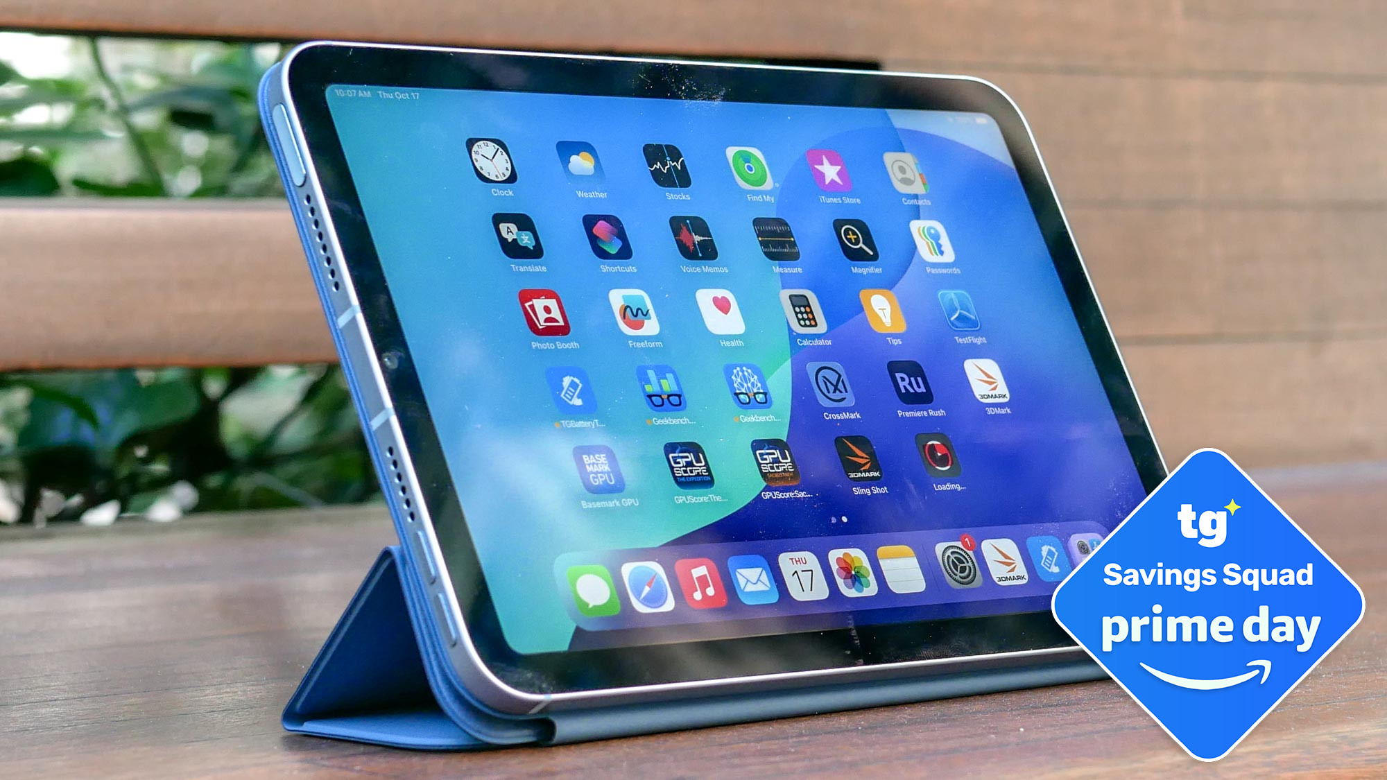 iPad mini 7 with a TG deal tag attached
