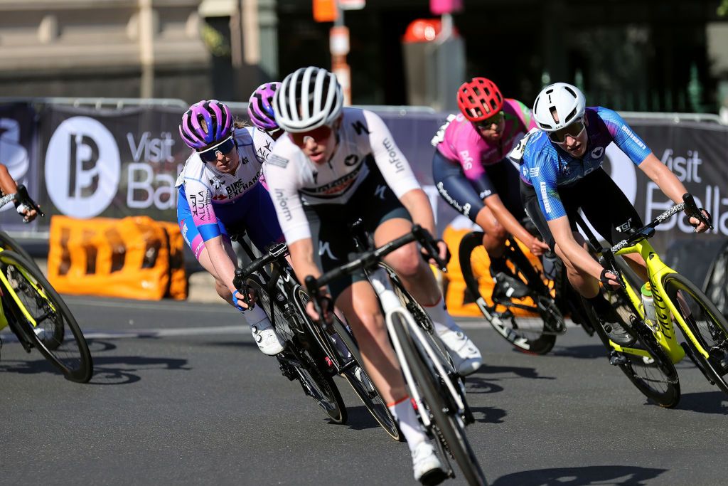 Ruby Roseman-Gannon (BikeExchange-Jayco) was part of the late attack