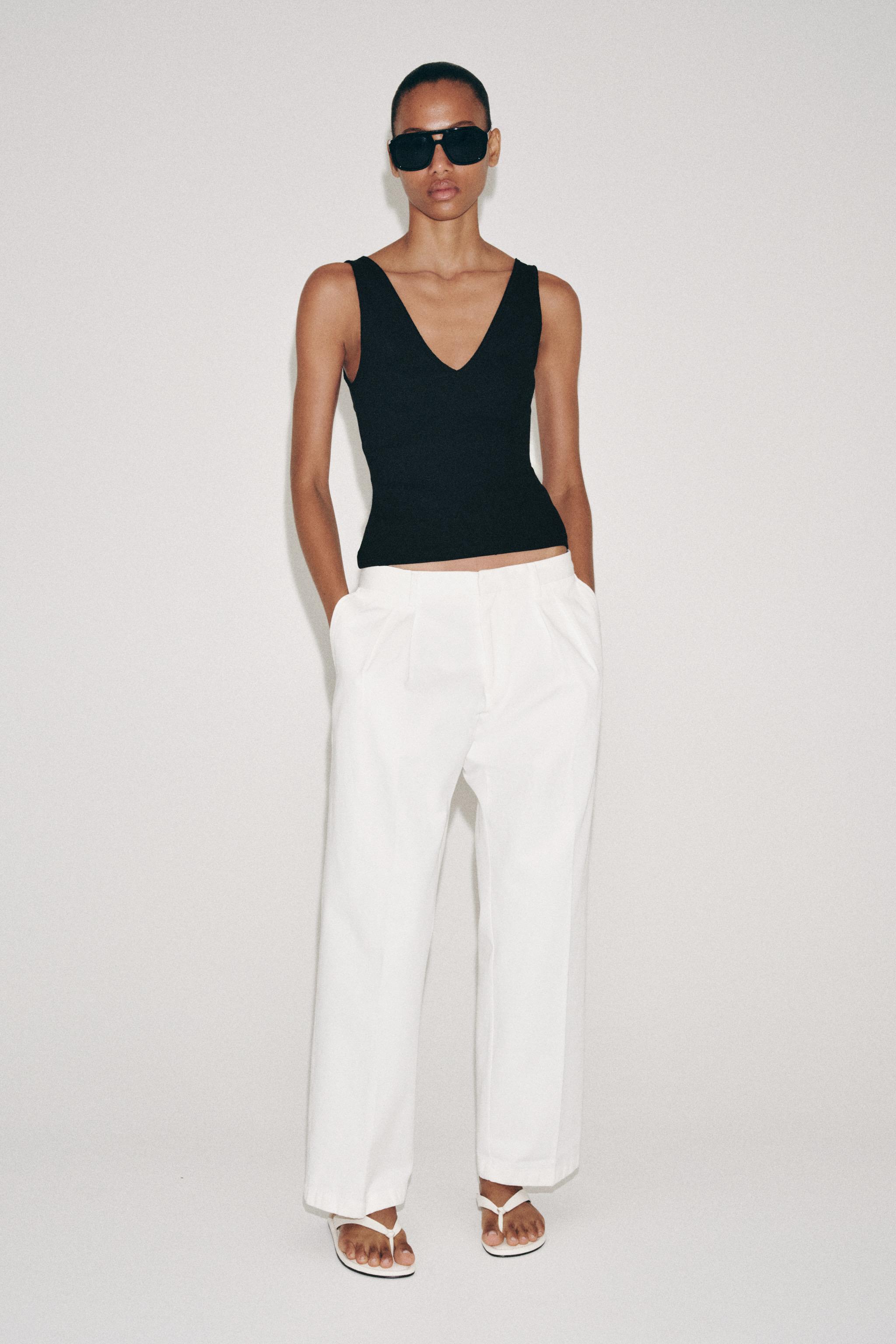 Rib V-Neck Top