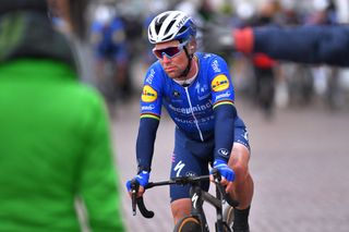 SCHOTEN BELGIUM APRIL 07 Arrival Mark Cavendish of United Kingdom and Team Deceuninck QuickStep during the 109th Scheldeprijs 2021 Mens Elite a 1942km race from Terneuzen to Schoten SP21 FlandersClassic on April 07 2021 in Schoten Belgium Photo by Luc ClaessenGetty Images