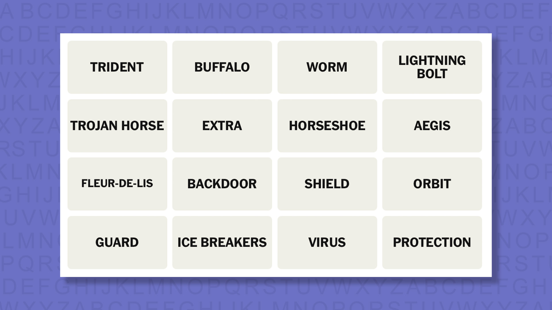 NYT Connections hints for game 840 on a purple background