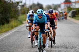 Michele Gazzoli (Astana) on the attack during the 2022 Volta ao Algarve