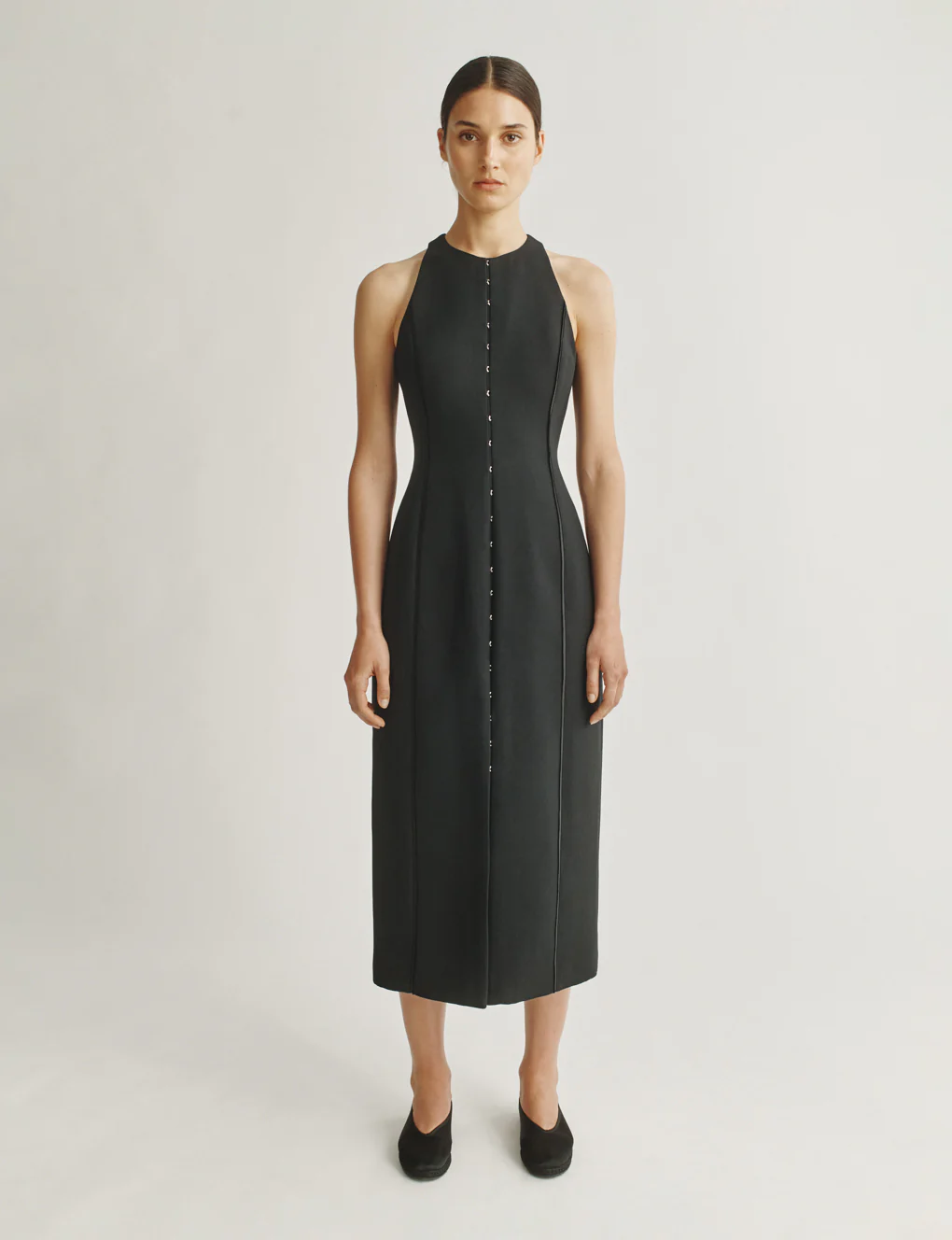 Attersee, The Albers Dress in Structured Wool-Silk
