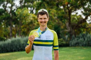 Jay Vine reclaims elite men's time trial title at the Australian Road National Championships