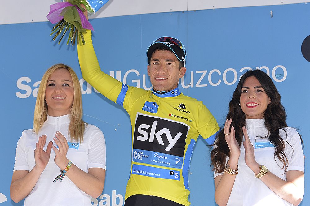 Sergio Henao (Team Sky) moves into the overall lead