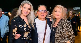 Guitar expert Steve Clarke with Claire Tole-Moir of Bonhams (left) and his wife, Anni