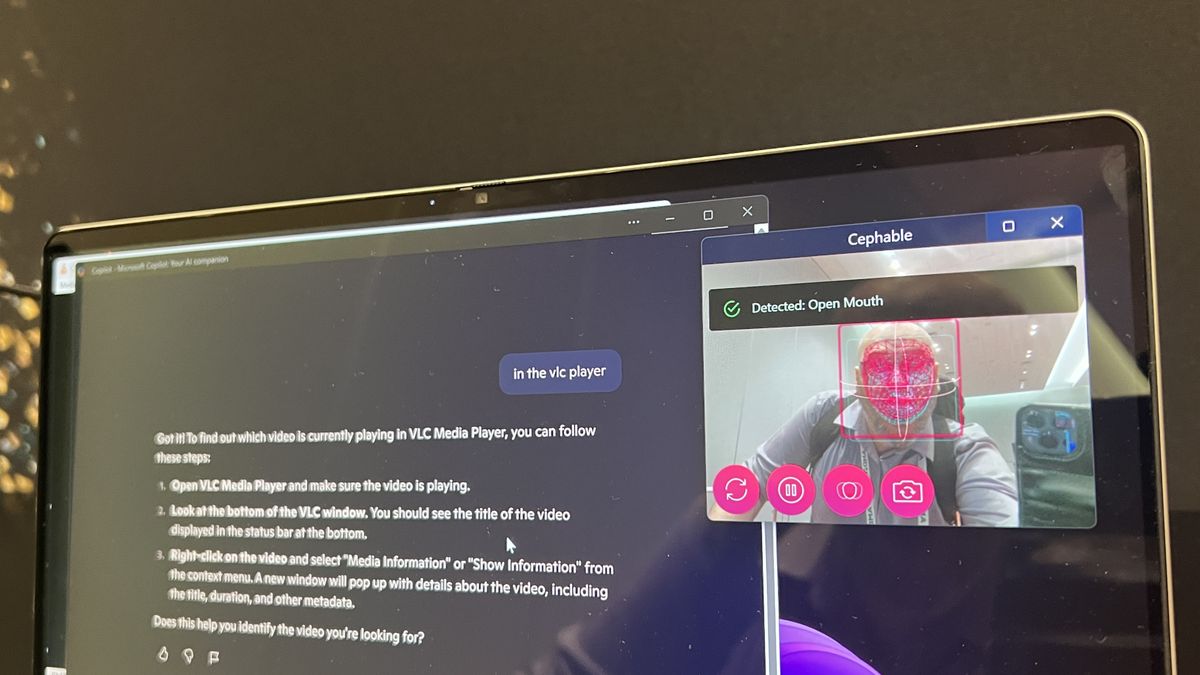 An AI demo at the AMD Advancing AI 2024 event