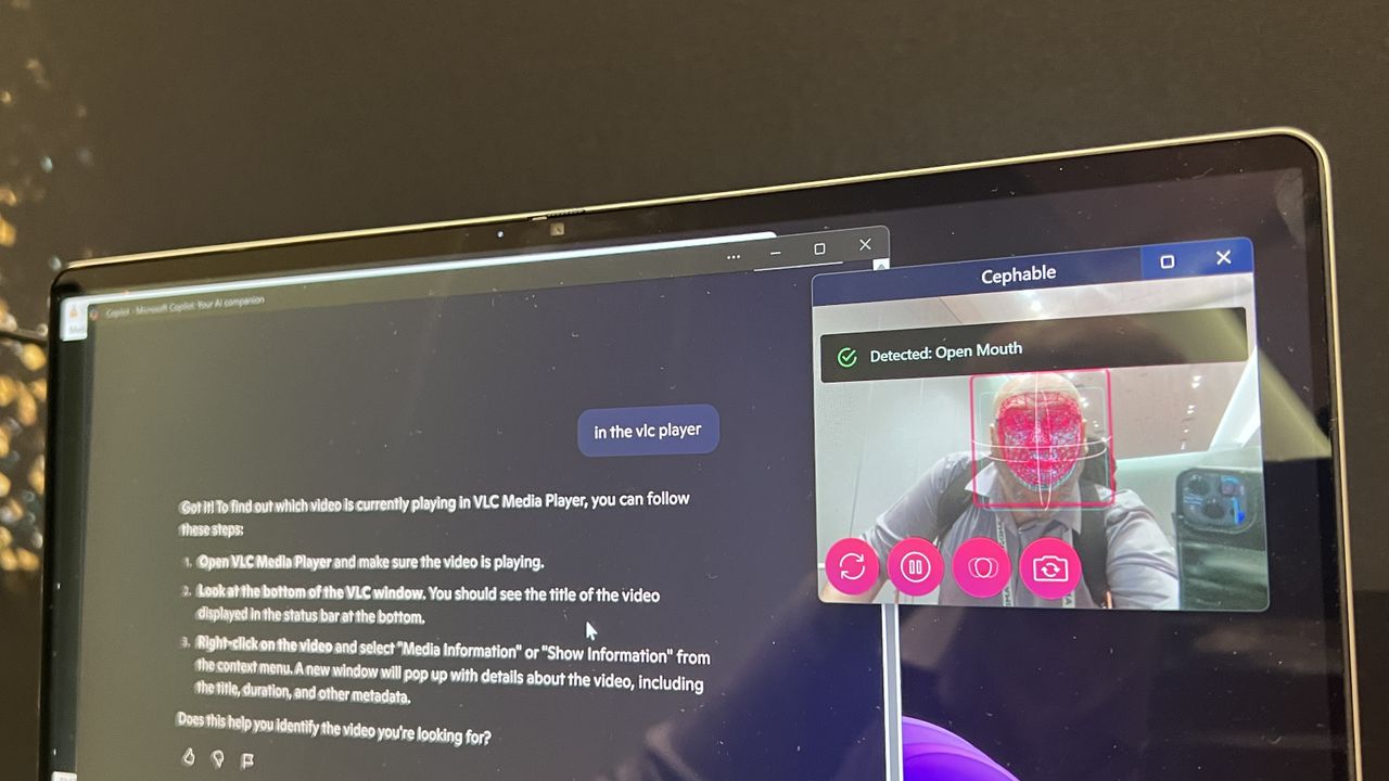 An AI demo at the AMD Advancing AI 2024 event