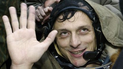 Pedro Duque after his final space flight in 2003