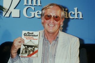 Rudi Gutendorf pictured with his book