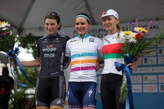 The 2016 Philadelphia Cycling Classic podium
