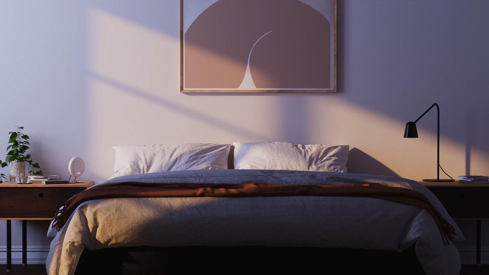 Amazon Halo Rise beside bed