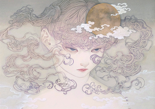 Painter and illustrator Yuka Sakuma; a woman with the sun in her hair