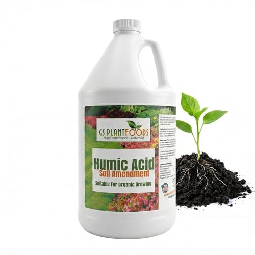 Gs Plant Foods Humic Acid Soil Amendment &amp;ndash; Leonardite-Derived Liquid Concentrate for Improved Soil Structure &amp;amp; Nutrient Availability &amp;ndash; Omri Listed for Organic Use &amp;ndash; 1 Gallon