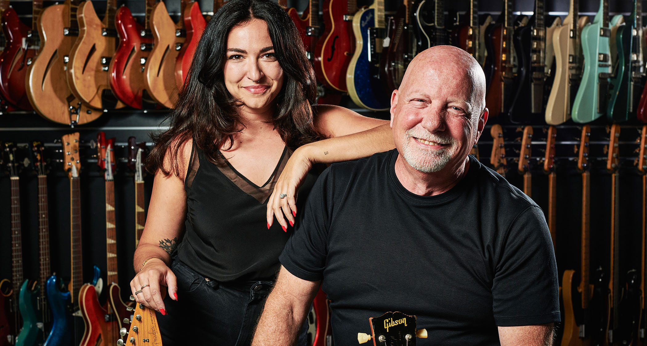 Davidson&rsquo;s Well Strung Guitars owners Paige and David Davidson.
