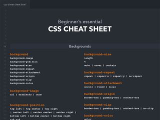 12 cheat sheets for every designer: Complete CSS3 cheat sheet