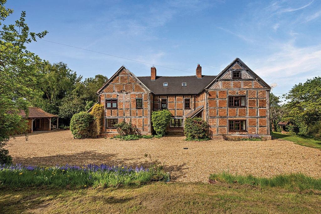 Property for sale with wildflower meadows: Clee House, Billingsley, Bridgnorth, Shropshire. 