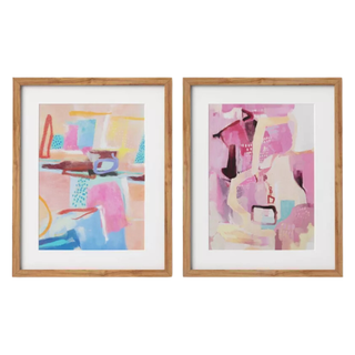A set of framed abstract art