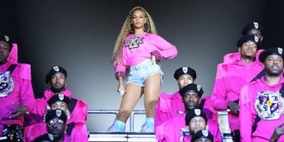 Beyonce during Coachella set Homecoming movie