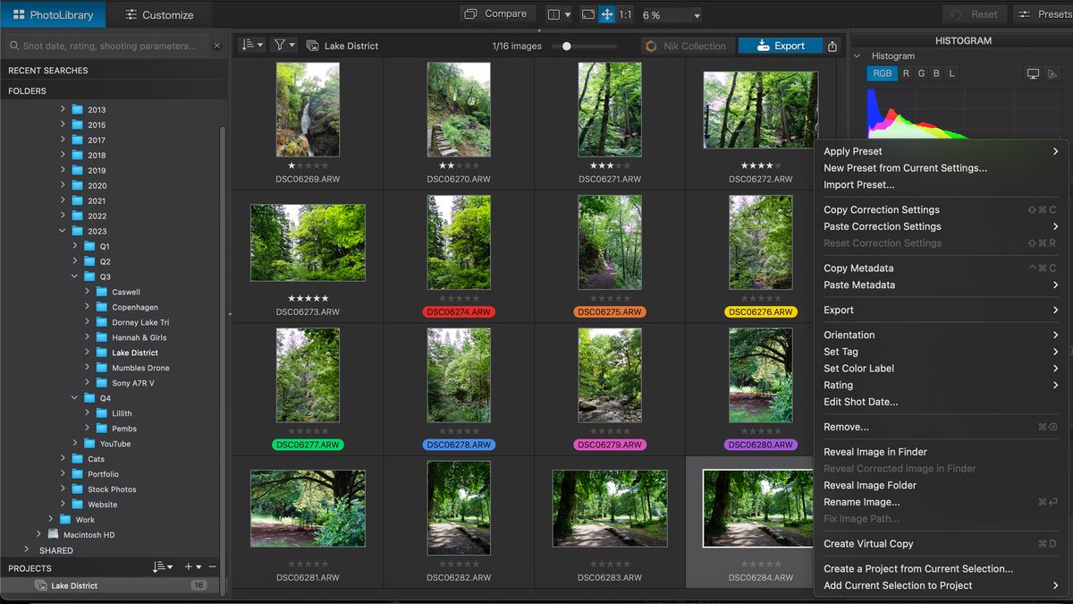 DxO PhotoLab 7 image library tagging and labelling images
