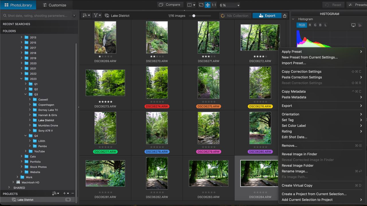 DxO PhotoLab 7 image library tagging and labelling images
